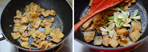苔菜小炒肉的做法步骤3