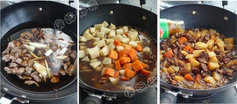 土豆烧牛肉的做法,土豆烧牛肉如何做好吃[高清组图]的做法步骤3