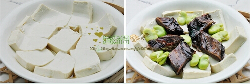蚕豆酱鸭烧豆腐的做法[有图]的做法步骤2