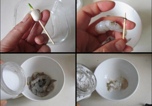 虾仁青豆莲子米的有图做法的做法步骤1