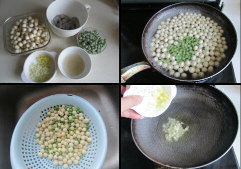 虾仁青豆莲子米的有图做法的做法步骤2