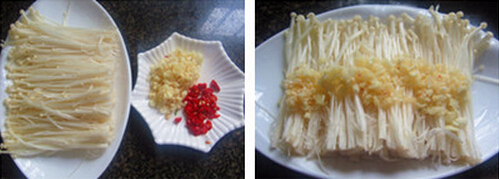 蒜蓉蒸金针菇的做法步骤1