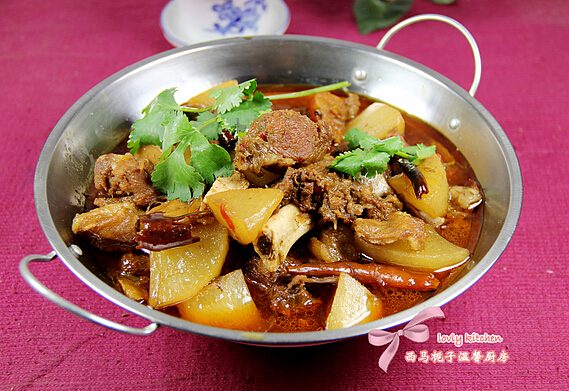 美味晚餐――干锅羊肉萝卜的做法(图文)